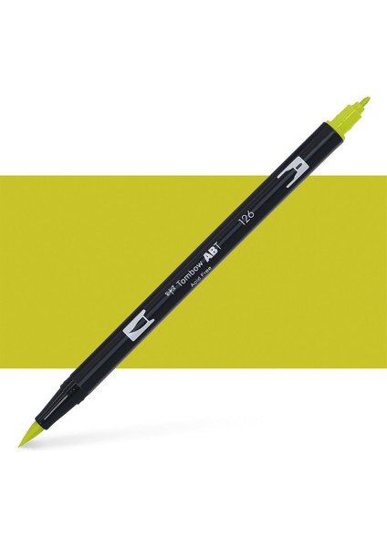 : Ab-T Dual Brush Pen Grafik Kalemi : Light Olive 126