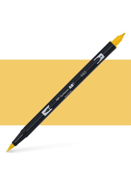 : Ab-T Dual Brush Pen Grafik Kalemi : Chrome Yellow 985