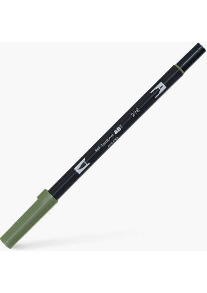 : Ab-T Dual Brush Pen Grafik Kalemi : Gray Green 228