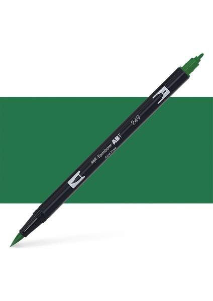 : Ab-T Dual Brush Pen Grafik Kalemi : Hunter Green 249