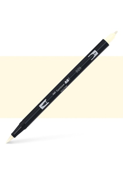 : Ab-T Dual Brush Pen Grafik Kalemi : Peach 020