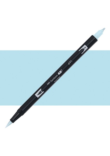 : Ab-T Dual Brush Pen Grafik Kalemi : Glacier Blue 491