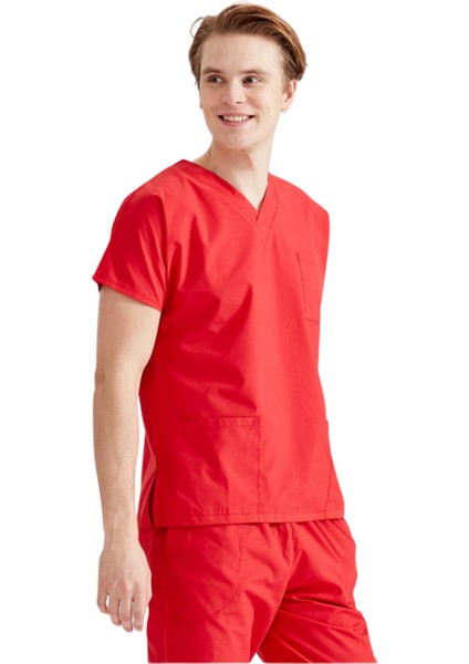 Medikal Terikoton Takım Kırmızı