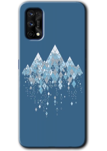Realme 7 Pro Kılıf Hd Desen Baskılı Arka Kapak + Temperli Cam - Iceberg