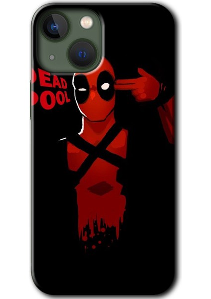 Apple iPhone 13 Kılıf Hd Desen Baskılı Arka Kapak + Temperli Cam - Deadpool 4