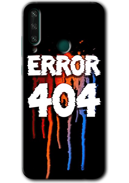 Huawei Y6P Kılıf Hd Desen Baskılı Arka Kapak + Temperli Cam - 404 Error