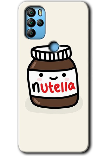 General Mobile Gm 21 Pro Kılıf Hd Desen Baskılı Arka Kapak + Temperli Cam - Nutella Aşkım