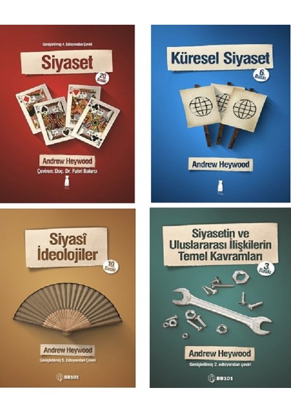 Siyaset - Küresel Siyaset - Siyasi İdeolojiler - Siyasetin Temel Kavramları 4 Kitap Set - Andrew Heywood