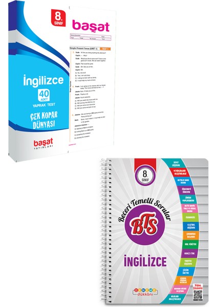 8. Sınıf İngilizce Çek Kopar Yaprak Test - Beceri Temelli Sorular