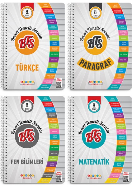 8. Sınıf Türkçe - Paragraf - Fen Bilimleri - Matematik Tarihi Beceri Temelli Sorular