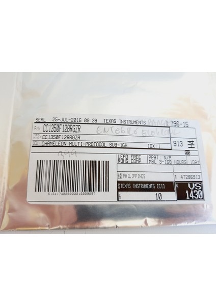 CC1350F128RGZR Microcontroller 10 Adet