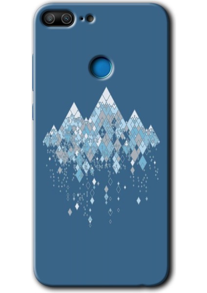 Honor 9 Lite Kılıf Hd Desen Baskılı Arka Kapak + Temperli Cam - Iceberg