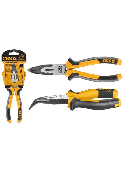 Endüstriyel Eğri Kargaburun Pense 160MM