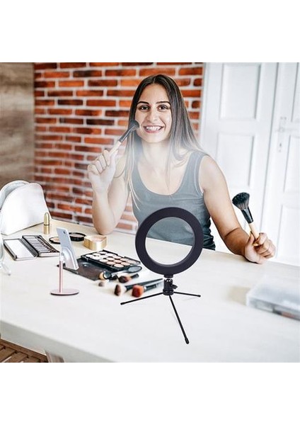 Doldurun Işık Masa Masaüstü Tripod 8 Inç Çapı 20 cm Canlı 13 W 5 V 84LED 2835 Lamba Boncuk Beyaz Işık USB Bağlantısı Zx Zbo8 Dc5(Yurt Dışından) modelleri