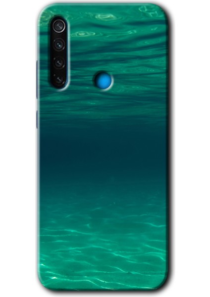 Xiaomi Redmi Note 8t Kılıf Hd Desen Baskılı Arka Kapak + Temperli Cam - Derin Deniz