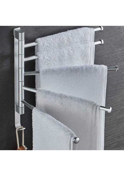 Havlu Çubuğu Dönen Havlu Askısı Banyo Duvara Monte Havlu Cilalı Raf Tutucu Donanım(Yurt Dışından) fiyatları