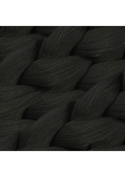 Afrika Örgüsü Rasta Ve Box Braid Için Sentetik Saç 100 Gram - Siyah fiyatları