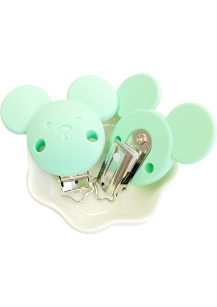 20 Adet Mickey Emzik Klipler Gıda Sınıfı Silikon Tutucu Dıy Aracı Aksesuarları Için Bebek Diş Çıkarma(Yurt Dışından)