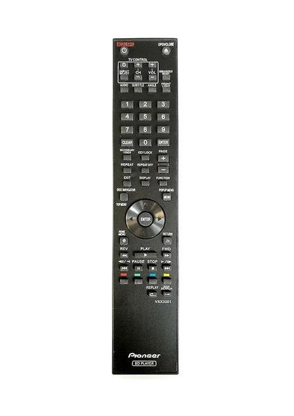 Pioneer Blu-Ray DVD Bd Uzaktan Kontrol BDP120 BDP-121 Için VXX3351'I Değiştirin(Yurt Dışından)