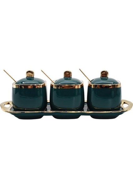 Seramik Çeşni Baharat Kavanoz Set(Yurt Dışından)