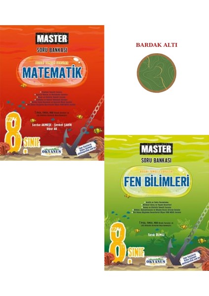 LGS 8. Sınıf Master Soru Bankası Mat-Fen Set 2 Kitap