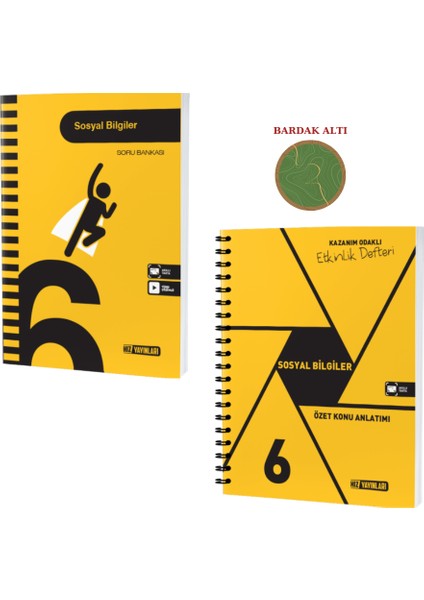 6. Sınıf Soru Bankası - Defter Sosyal Bilgiler Set 2 Kitap