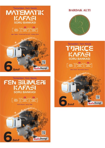 6.Sınıf Soru Bankası Mat-Fen-Türkçe Set 3 Kitap