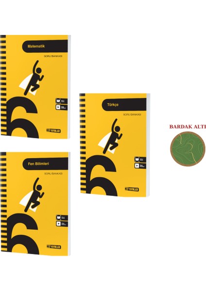 6. Sınıf Soru Bankası Mat-Fen-Türk Set 3 Kitap
