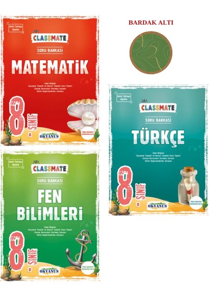 LGS 8. Sınıf Classmate Soru Bankası Mat-Fen-Türk Set 3 Kitap