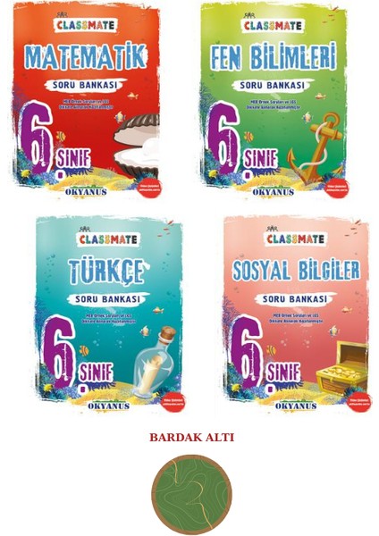 6. Sınıf Classmate Soru Bankası Mat-Fen-Türk-Sos Set 4 Kitap