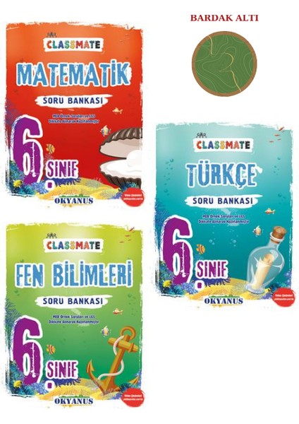 6. Sınıf Classmate Soru Bankası Mat-Fen-Türk Set 3 Kitap