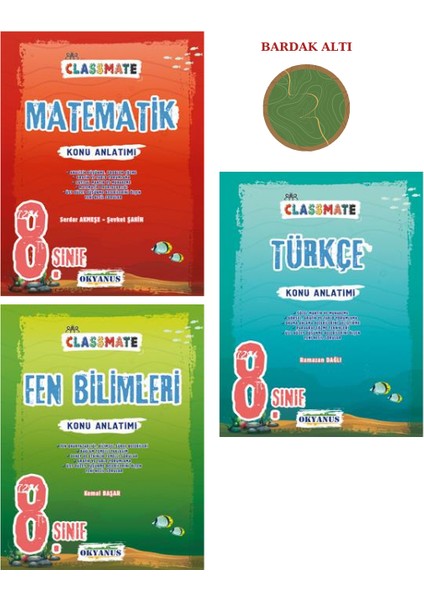 LGS 8. Sınıf Classmate Konu Anlatımı Mat-Fen-Türk Set 2 Kitap