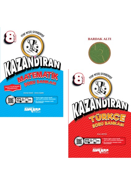 LGS 8.Sınıf Kazandıran Soru Bankası Matematik-Türkçe Set 2 Kitap