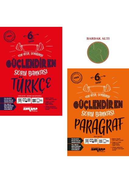 6.Sınıf Güçlendiren Soru Bankası Türkçe-Paragraf Set 2 Kitap