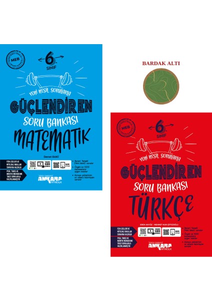 6.Sınıf Güçlendiren Soru Bankası Matematik-Türkçe Set 2 Kitap