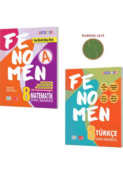 Fenomen Yayınları LGS 8. Sınıf Mata-Türk Set 2 Kitap