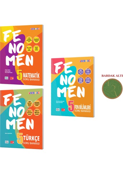 Fenomen Yayınları 5. Sınıf Mat-Fen-Türk Set 3 Kitap