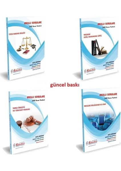 İlkumut Yayıncılık AÖF Adalet 2. Sınıf 3. Yarıyıl Güz Dönemi Set