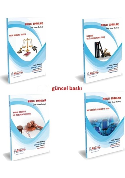 AÖF Adalet 2. Sınıf 3. Yarıyıl Güz Dönemi Set