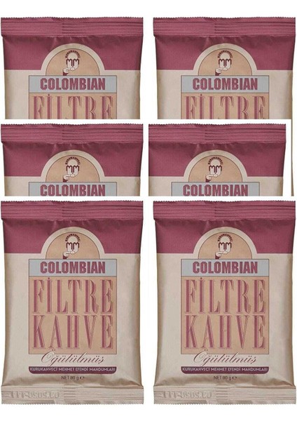 Colombian Filter 80 gr 6'li Set