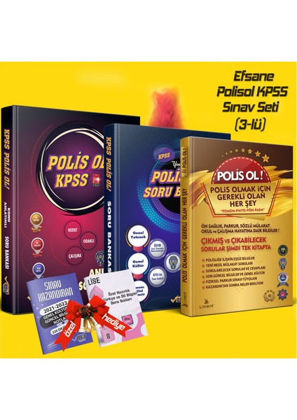 KPSS Polisol - Polisol Soru Bank - Polisol Rehber 2'lü Set