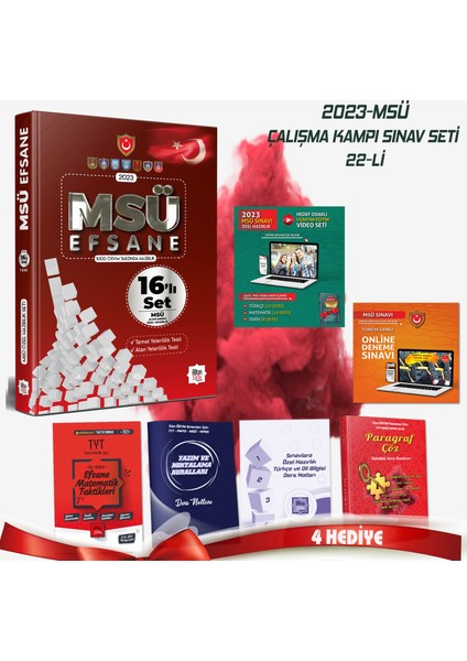 MSÜ 22’li Efsane Set - 2023 MSÜ Özel Hazırlık - Altın Seri Yayınları