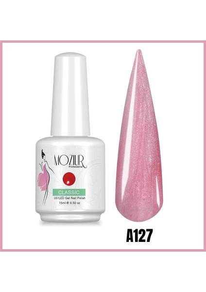 Mozıur Uv LED Kalıcı Oje 15 ml Simli Seri fiyatları