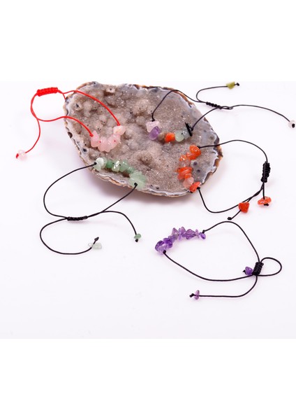 5 Adet Doğal Taş Bileklik - Ayarlamalı modelleri