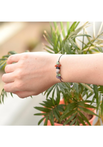 5 Adet Doğal Taş Bileklik - Ayarlamalı fırsatları