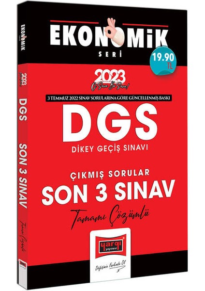 2023 DGS Ekonomik Seri Tamamı Çözümlü Son 3 Yıl Çıkmış Sınav Soruları