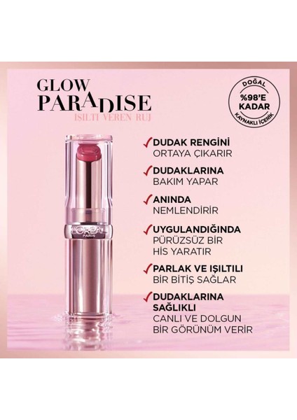 L'Oréal Paris Glow Paradise Balm-In-Lipstick - Işıltı Veren Ruj 642 Beige Eden