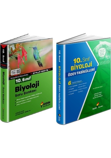 10. Sınıf Biyoloji Soru + Ödev Fasikülleri Seti 2 Kitap 2023