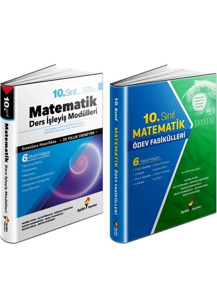 10. Sınıf Matematik Ders İşleyiş + Ödev Fasikülleri Seti 2 Kitap 2023