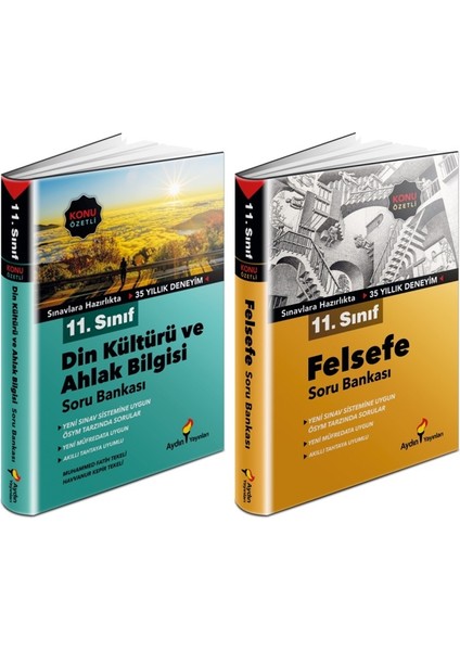 11. Sınıf Din + Felsefe Soru Bankası Seti 2 Kitap 2023